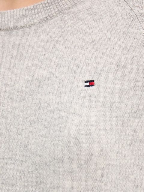 Tommy Hilfiger sweter wełniany damski kolor szary WW0WW47470