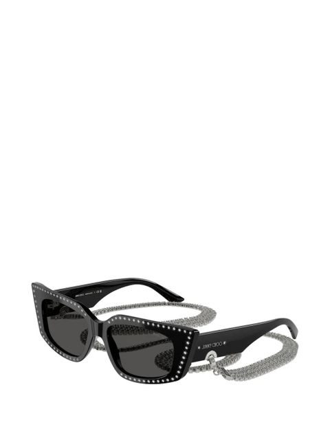 Jimmy Choo crystal-embellished cat-eye frame sunglasses - Black - zdjęcie produktu nr 2