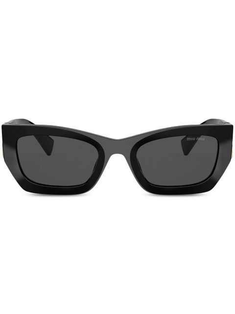 Miu Miu Eyewear rectangle frame sunglasses - Black - zdjęcie produktu nr 1