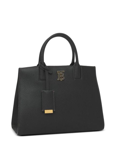 Burberry Frances logo-plaque tote bag - Black