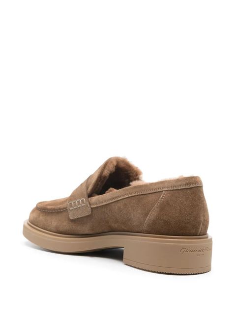 Gianvito Rossi Harris suede loafers - Brown - zdjęcie produktu nr 2