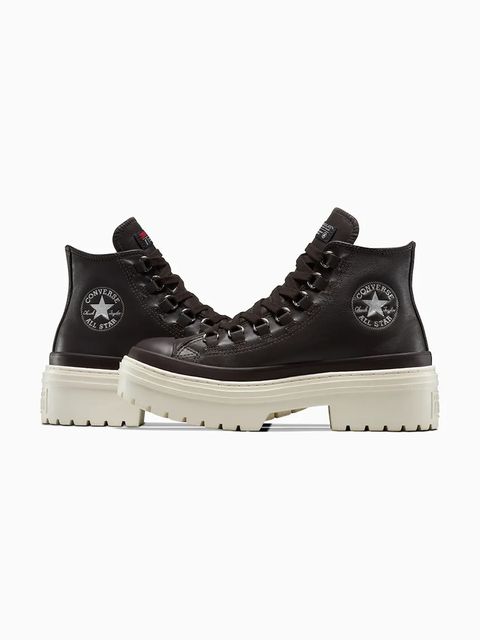 Converse trampki skórzane Chuck Taylor All Star Lugged Heel Cc kolor brązowy A12982C
