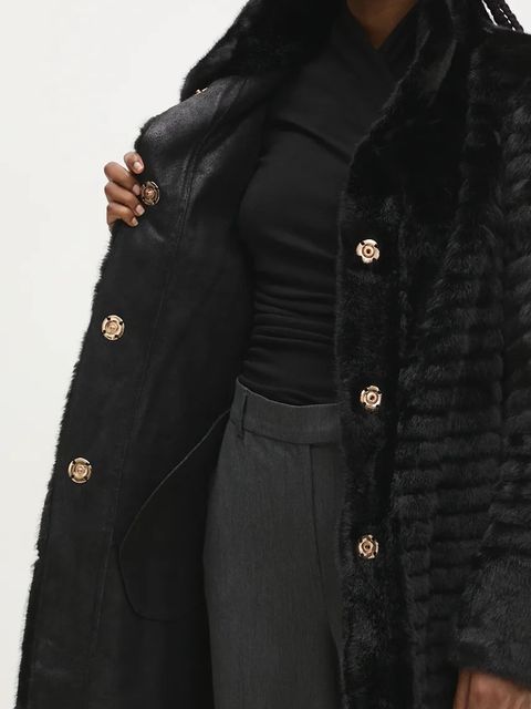 Answear.LAB płaszcz kolor czarny