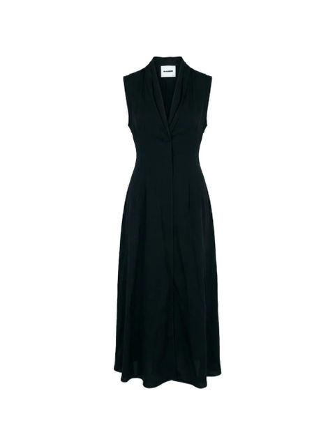 Jil Sander V-neck dress - Black - zdjęcie produktu nr 1