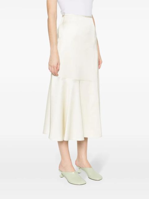 Jil Sander high-waisted panelled midi skirt - Neutrals