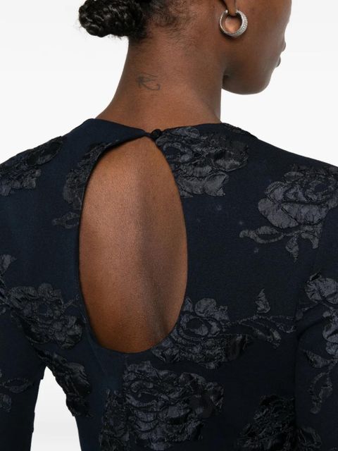 ROTATE BIRGER CHRISTENSEN floral-motif mini dress - Blue