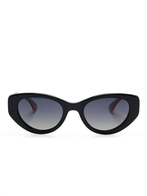 Gucci Eyewear Web-stripe sunglasses - Green - zdjęcie produktu nr 1