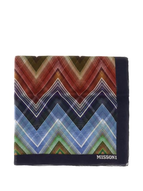Missoni chevron scarf - Blue - zdjęcie produktu nr 1