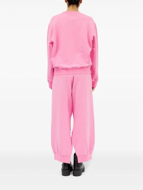 MM6 Maison Margiela numbers-motif cotton sweatshirt - Pink