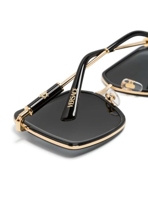 Versace Eyewear square-frame glasses - Black