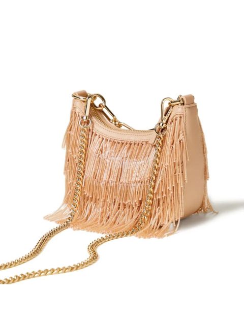 TWINSET Croissant fringe chain cross body bag - Neutrals - zdjęcie produktu nr 2