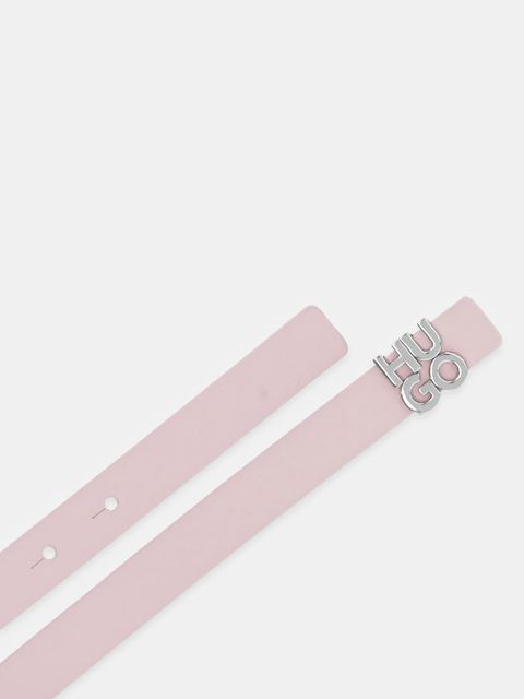 HUGO pasek skórzany damski kolor różowy 50548473 - zdjęcie produktu nr 2