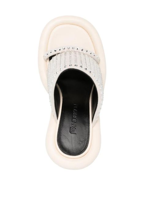 JW Anderson Bumper-Tube 115mm leather sandals - Neutrals