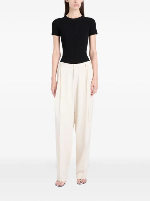 Proenza Schouler Sky ribbed T-shirt - Black - zdjęcie produktu nr 2