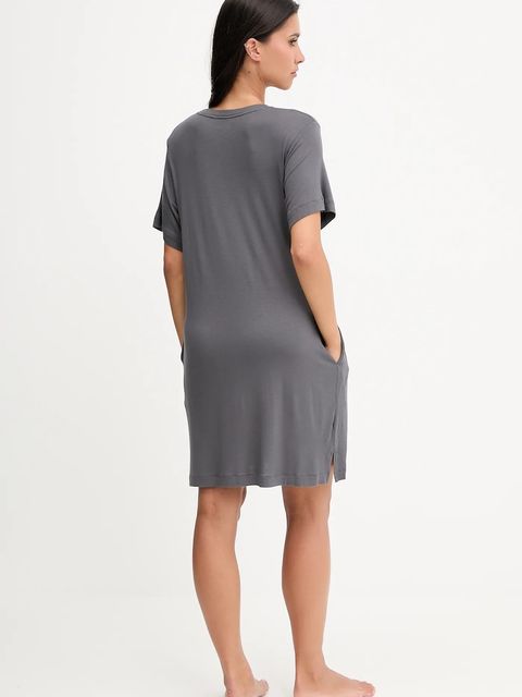 Dkny koszula nocna damska kolor szary YI30092 - zdjęcie produktu nr 2