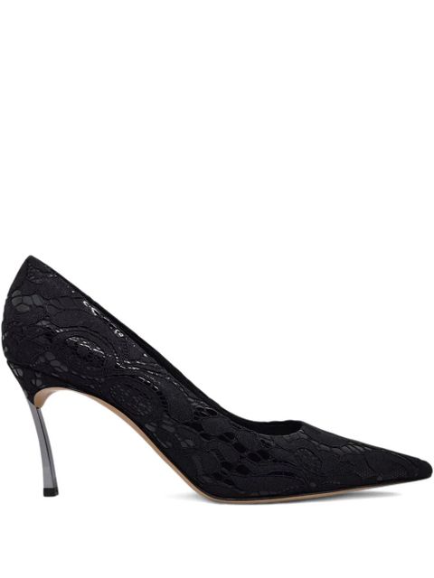 Casadei lace pointed-toe pumps - Black - zdjęcie produktu nr 1