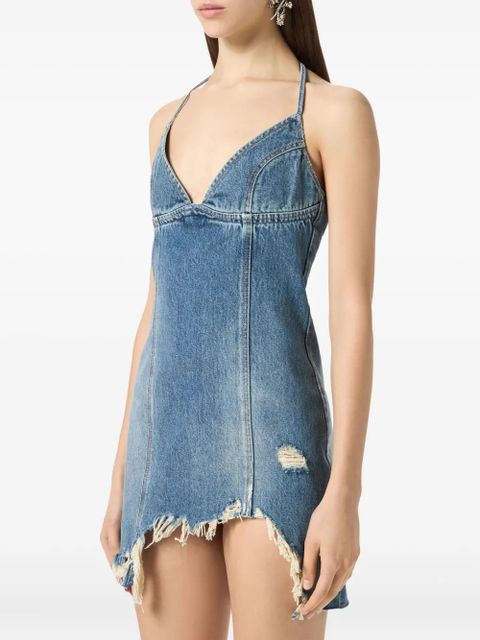 Blumarine denim mini dress - Blue