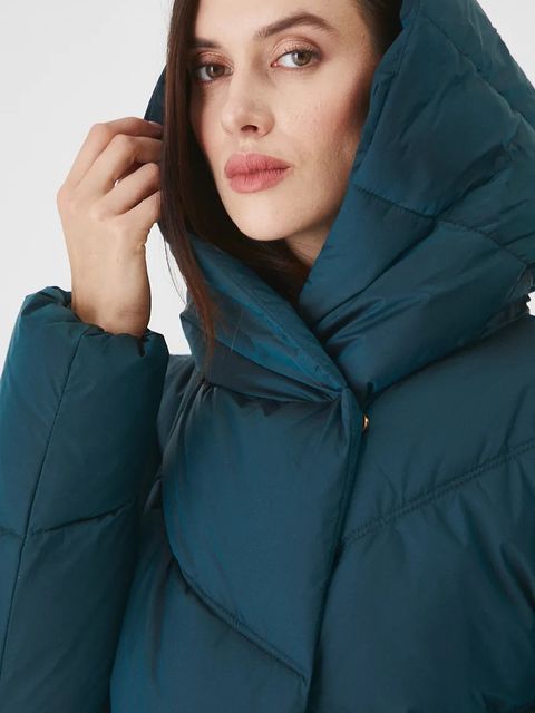 Medicine kurtka damska kolor zielony zimowa