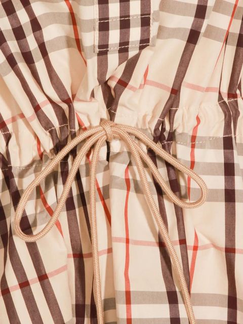 Burberry check shirt mini dress - Neutrals