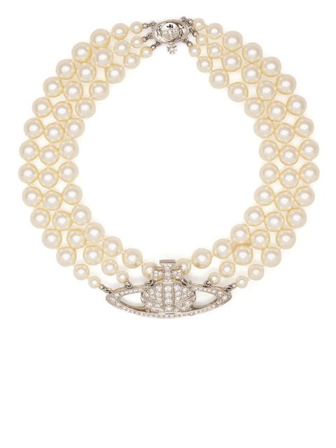 Vivienne Westwood Orb pearl-detail necklace - Silver - zdjęcie produktu nr 2