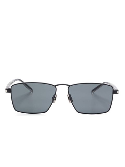 Saint Laurent Eyewear rectangle-frame sunglasses - Black - zdjęcie produktu nr 1