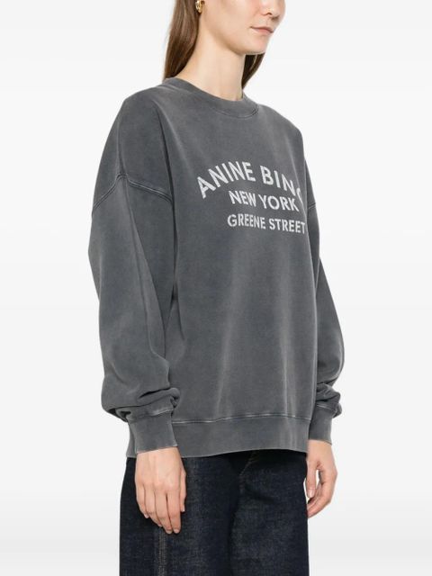 ANINE BING logo-print sweater - Grey