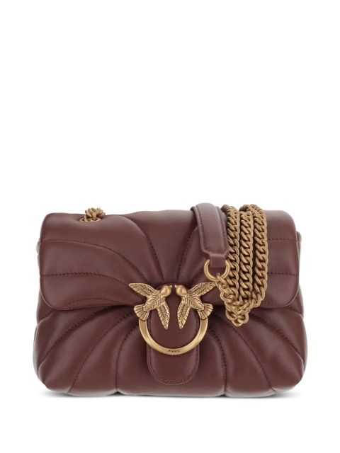PINKO Mini Love Bag Puff Butterfly quilted shoulder bag - Brown - zdjęcie produktu nr 1