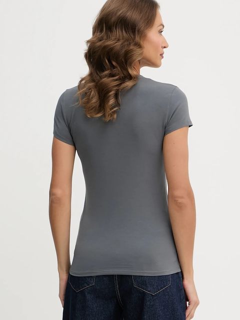 Armani Exchange t-shirt damski kolor szary XW001355 AF16294