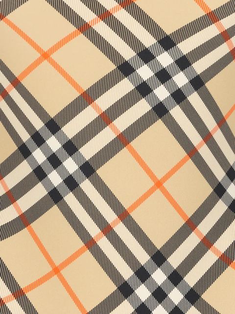Burberry check swimsuit - Neutrals