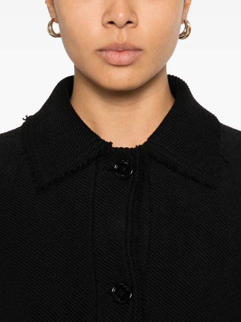 TOTEME raw hem jacket - Black