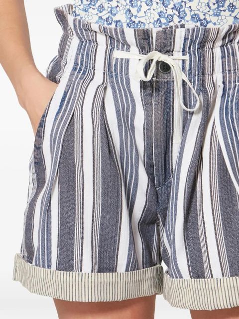 MARANT ÉTOILE NIRMA striped shorts - Blue