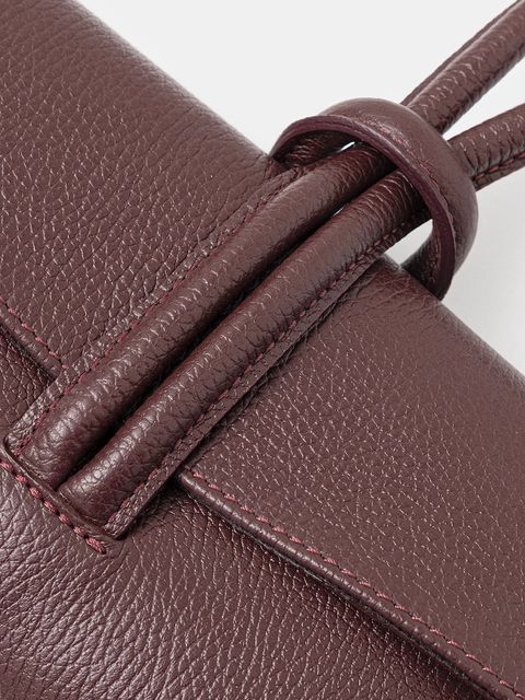 Answear.LAB kopertówka skórzana kolor bordowy