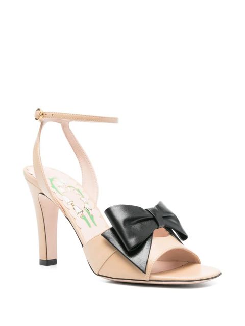 Valentino Garavani 95mm bow-embellished sandals - Neutrals - zdjęcie produktu nr 2