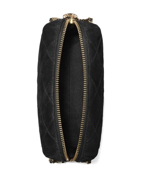 Tory Burch Fleming suede crossbody bag - Black - zdjęcie produktu nr 2