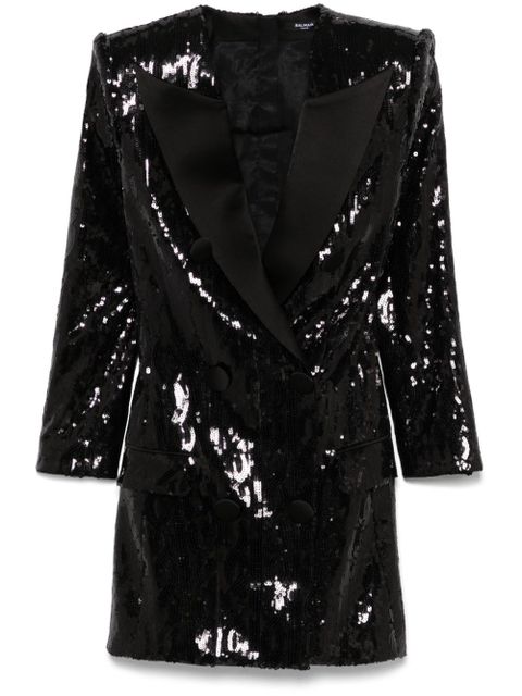 Balmain sequinned mini dress - Black - zdjęcie produktu nr 1