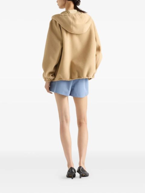 Prada hooded raglan jacket - Neutrals - zdjęcie produktu nr 2