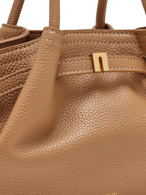 JW Pei Hana handle pebbled tote bag - Brown