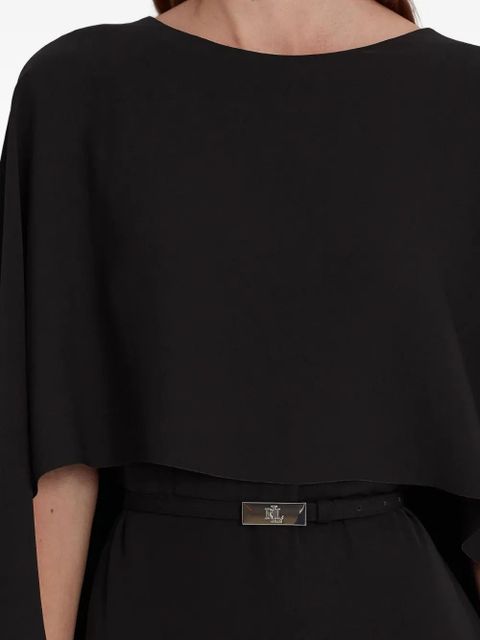 Lauren Ralph Lauren belted crew-neck jumpsuit - Black