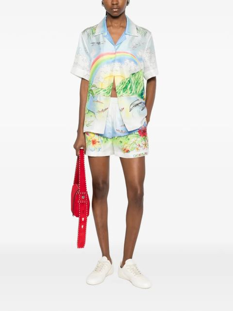 Casablanca Aloha graphic shirt - Blue - zdjęcie produktu nr 2