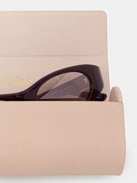 Chloé okulary przeciwsłoneczne damskie kolor fioletowy CH0279S