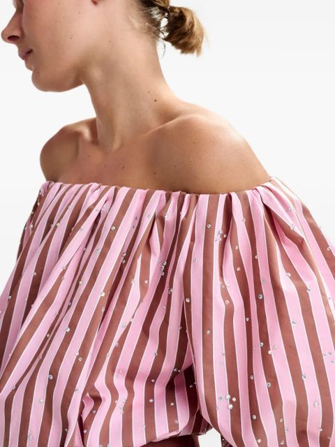 Essentiel Antwerp striped embellished blouse - Pink