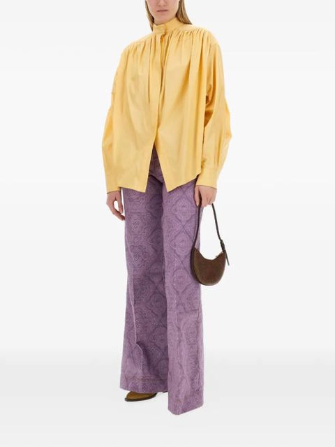 ETRO gathered poplin blouse - Yellow - zdjęcie produktu nr 2