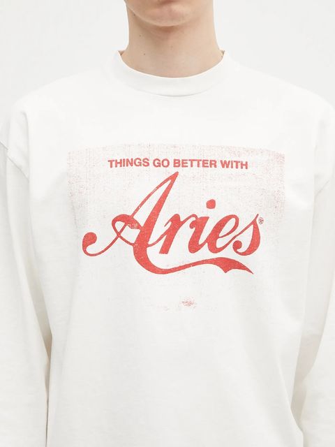 Aries longsleeve bawełniany Faded Cola LS Tee