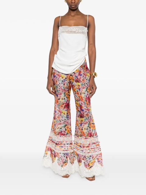 ZIMMERMANN Luna floral lace trousers - Pink - zdjęcie produktu nr 2