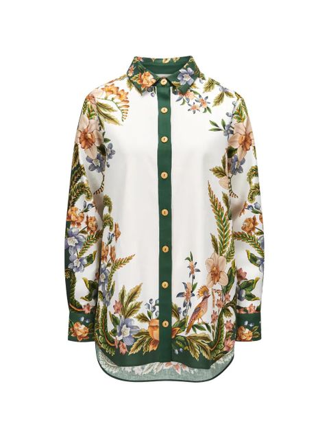 FARM Rio floral print shirt - White - zdjęcie produktu nr 1