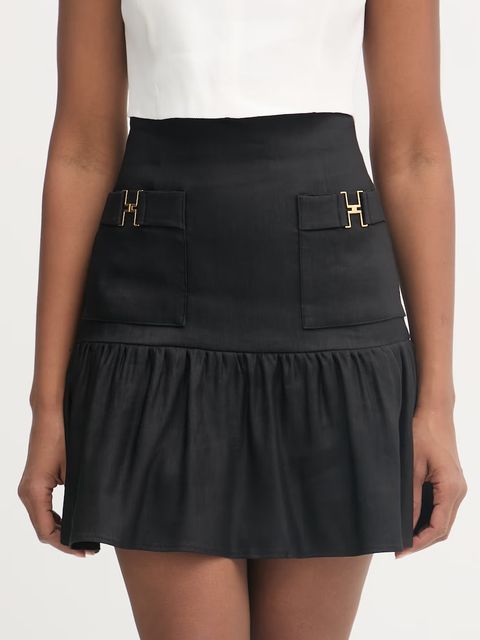 Elisabetta Franchi spódnica lniana - zdjęcie produktu nr 1