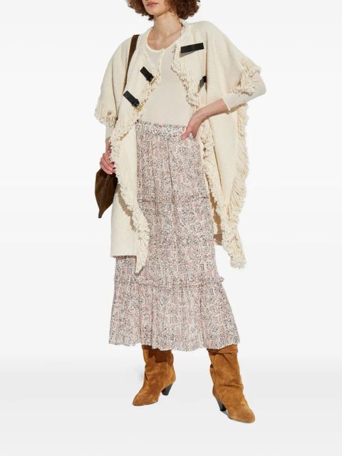 ISABEL MARANT Greya fringed coat - Neutrals - zdjęcie produktu nr 2
