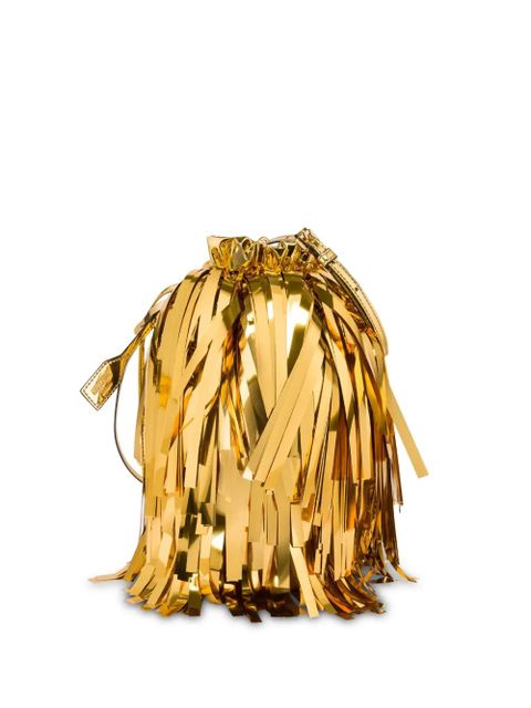 Moschino fringed bucket bag - Gold - zdjęcie produktu nr 1
