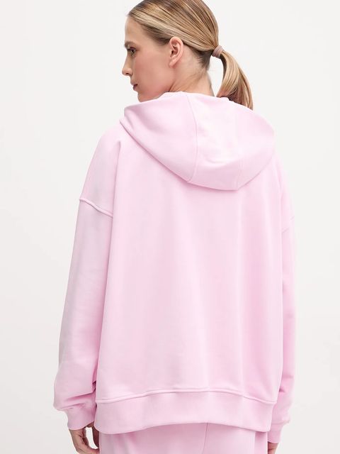 JOYINME bluza Evolve damska kolor różowy z kapturem gładka Evolve