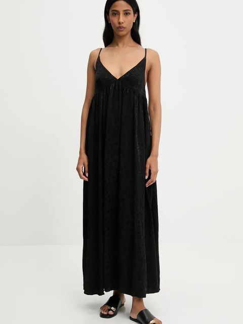 Answear.LAB sukienka kolor czarny maxi prosta - zdjęcie produktu nr 1